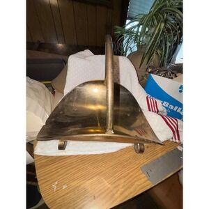 Vintage Brass Fireplace Companion Bucket Hearth Ash Holder with Handle